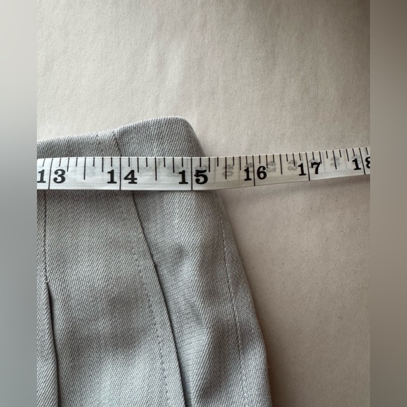 Linda Allard Ellen Tracy Light Gray Woman's Wool Straight Leg Pants, Size 12 - Picture 5 of 8